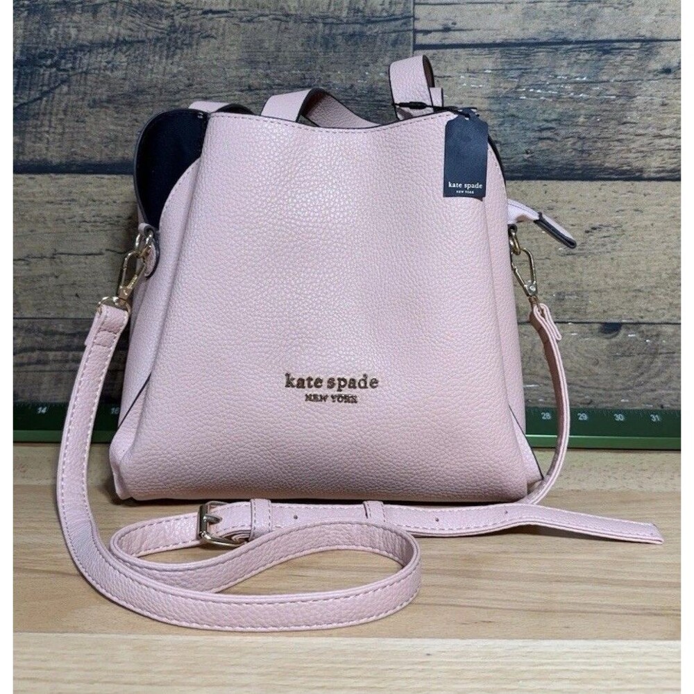 NEW-Kate Spade Knott Convertible Carryall Medium Crossbody Tote Purse NWT Pink